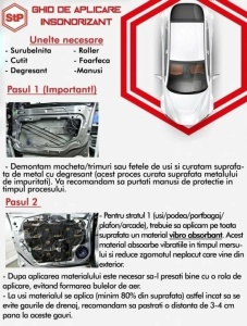 Prémium STP Aero Flex 6 mm-es autó hangszigetelés, 375x500 mm, lemez - Img 2