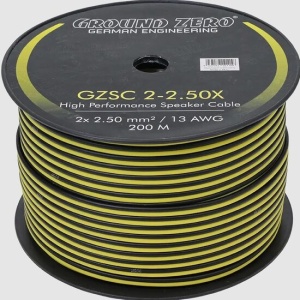 Rola Cablu 200m GZSC 2-2.50X Ground Zero pentru difuzoare, 2x2,5 mm²