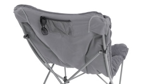 Scaun pliabil pentru camping, plaja, pescuit sau gradina, Outwell Furniture Freemont Lake, culoare gri, 120 kg - Img 2