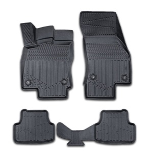 Set covorase auto cauciuc Audi Q2 2017-2023, forma tavita 3D