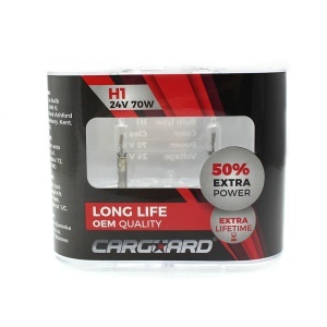 Set de 2 becuri Halogen 24V - H1, 70W, +50% Intensitate - LONG LIFE - Img 3