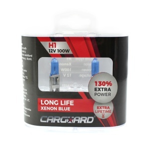 Set de 2 becuri Halogen H1, 100W +130% Intensitate - LONG LIFE - Img 1