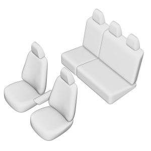 SET HUSE SCAUN UMBRELLA PENTRU VW CADDY 2015-2020 (BANCHETA FRACTIONATA. FARA MASUTA CAFEA) - Img 2