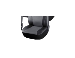 Set Huse Scaune Auto Universale, 10 Bucati, Piele Ecologica Negru cu Gri - Img 4