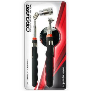 Set scule pt inspecție, Tijă telescopică cu magnet și LED + Tijă cu oglindă - Img 2