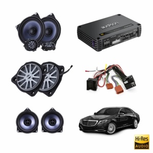 STEG Plug&Play audiorendszer csomag Mercedes Benzhez + 800 W-os DSP erősítő