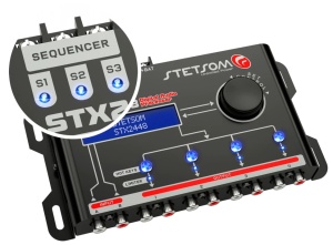 Stetsom STX2448 DSP autós hangprocesszor, 4 csatornás