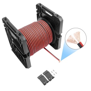 SW16-300 Rola cablu OFC de 91 metri Recoil pentru difuzoare, 2×1.5mm²