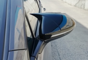 VW Golf 7 VII 2008-2017 fényes fekete Batman stílusú tükörborítások - Img 3