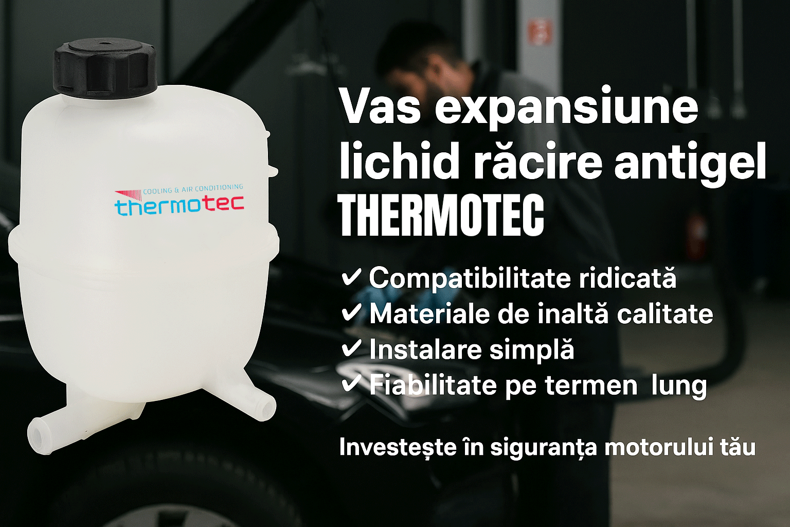 Vas expansiune lichid racire antigel pentru FIAT DOBLO Cargo (263_) 1.4 843 A1.000 2010/02 - 2023/12 KW 70 CP 95 CMC 1368,THERMOTEC DBF003TT, 4 stickere