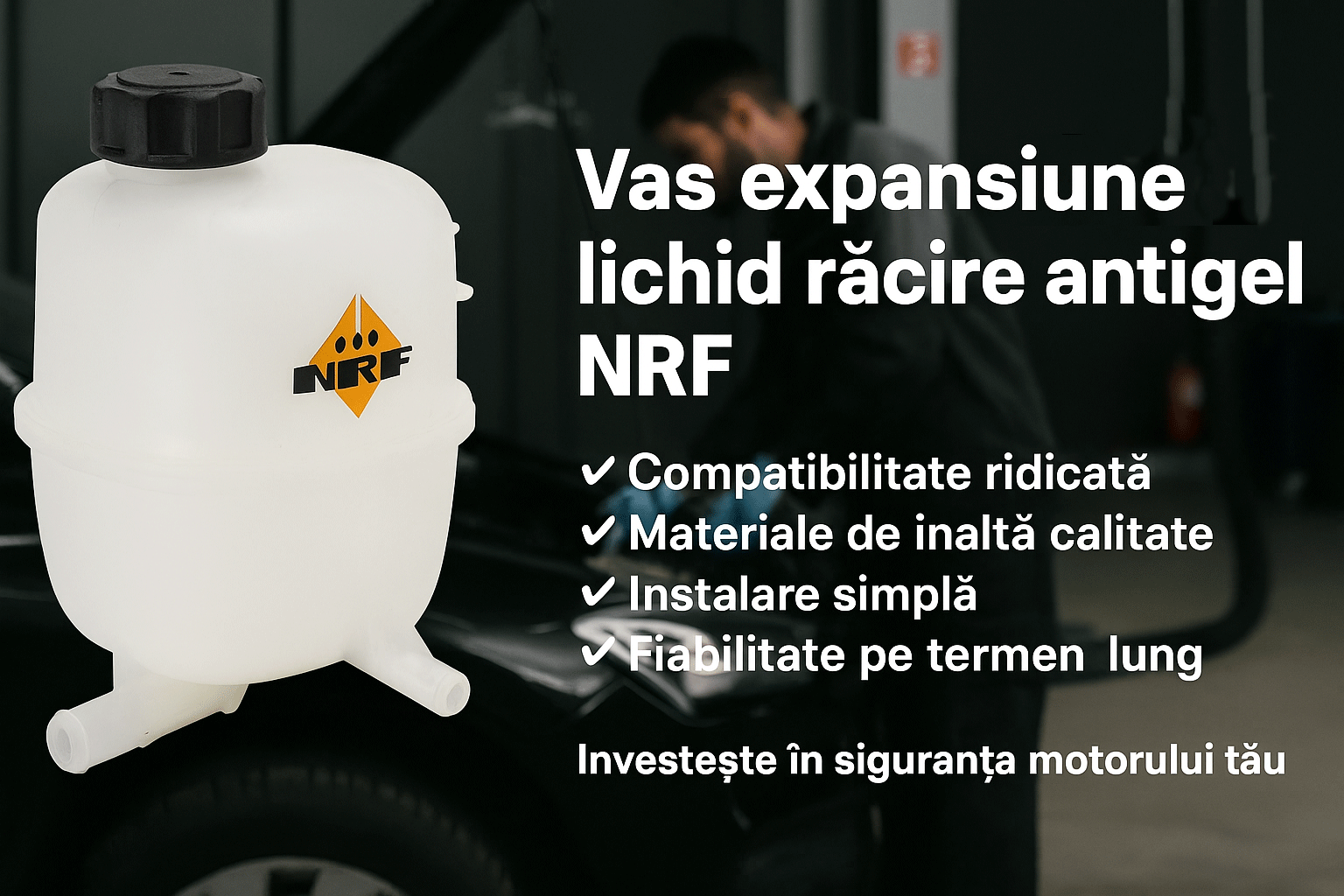 Vas expansiune lichid racire antigel pentru AUDI A3 (8P1) 1.8 TFSI quattro CDAA 2008/07 - 2012/08 KW 118 CP 160 CMC 1798, NRF 454082, 4 stickere