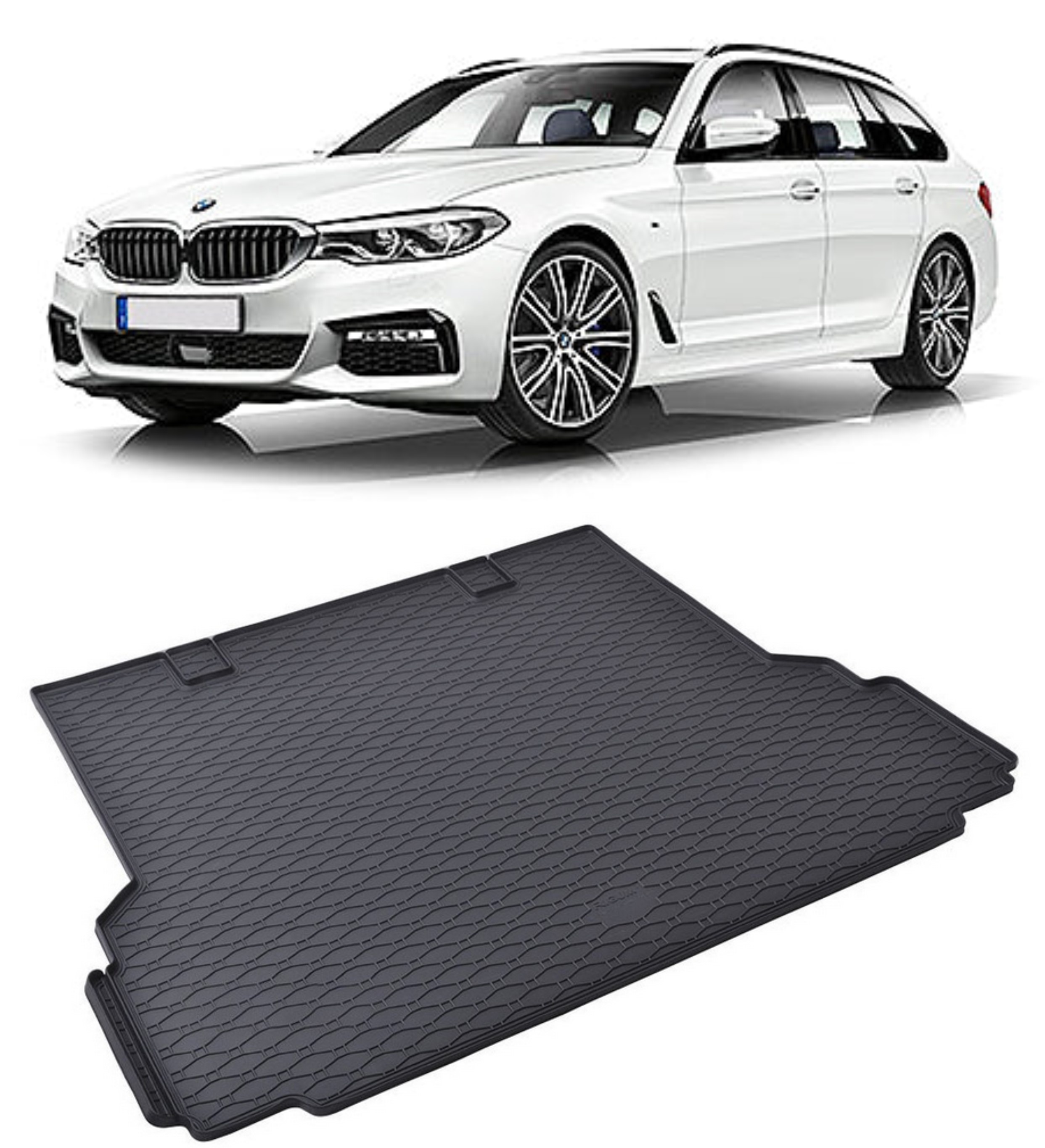 Tavita auto BMW Seria 5 Touring 2017-2023, protectie portbagaj, Cri-Flo, din cauciuc 100%, compatibil cu autoturismul BMW Seria 5 Touring