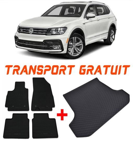 Set covorașe și tăviță portbagaj Volkswagen Tiguan II (05.2016–prezent) – protecție completă