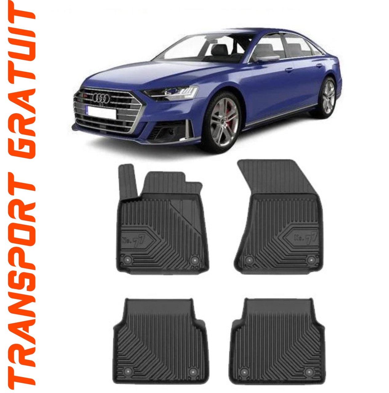 Set covorașe auto Audi A8 dedicate