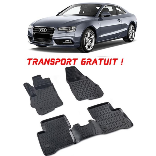 Audi A5 II2016- Set 4 covorase auto din cauciuc tip tavita premium line 3D - Transport Gratuit!