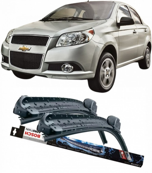 Chevrolet Aveo Saloon Set 2 stergatoare parbriz Bosch Aerotwin 600/475mm compatibile cu Chevrolet AVEO Saloon (T300) (2011-2015) (65 cm / 38 cm)