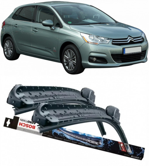 Citroen C4 Set 2 stergatoare parbriz Bosch Bosch Aerotwin compatibile cu Citroen C4 2012 (60 cm / 53 cm)
