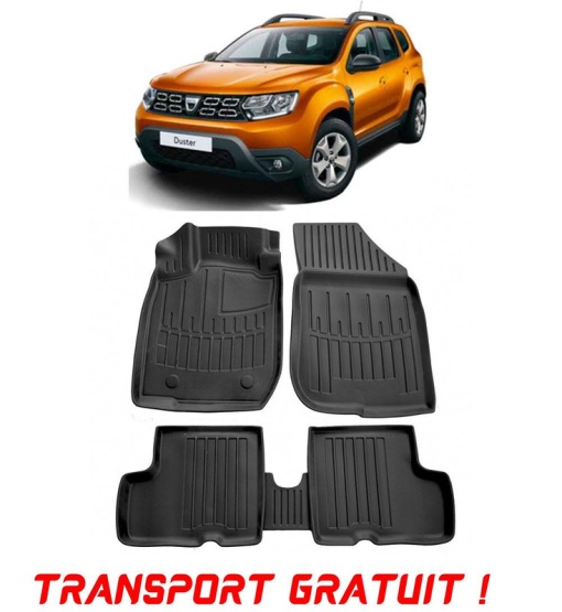 Dacia Duster 2Wd (2015-2018) Set covorase auto cauciuc G.Modern Line 3D transport gratuit