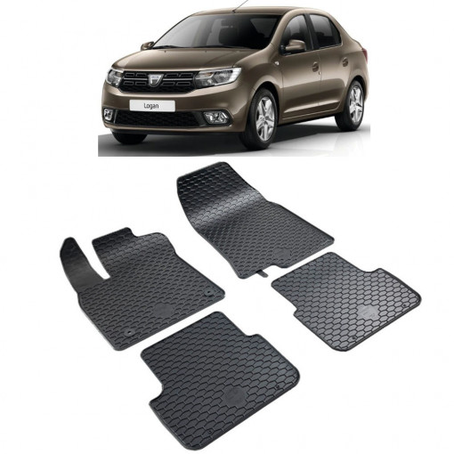Dacia Logan (2021-prezent) Set 4 covorase auto cauciuc Urban Line