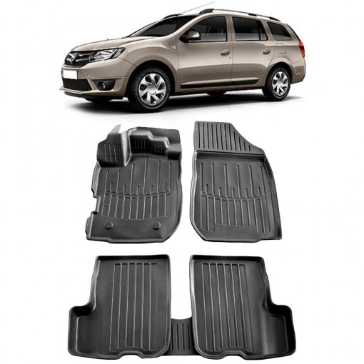 Dacia Logan II Mcv (2012-2020) Set Covorase auto tip tavita din cauciuc Premium Umbrella