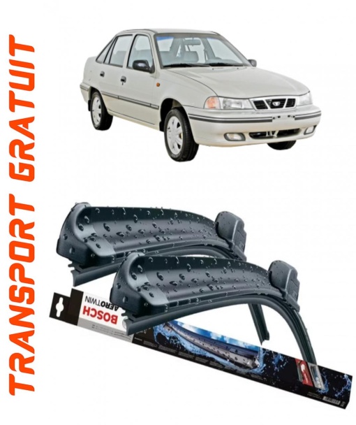 Daewoo Cielo Set 2 stergatoare parbriz pentru parbriz compatibile cu Daewoo Cielo fabricat in perioada 1995 - 2008, breloc Hella (45 cm / 45 cm)