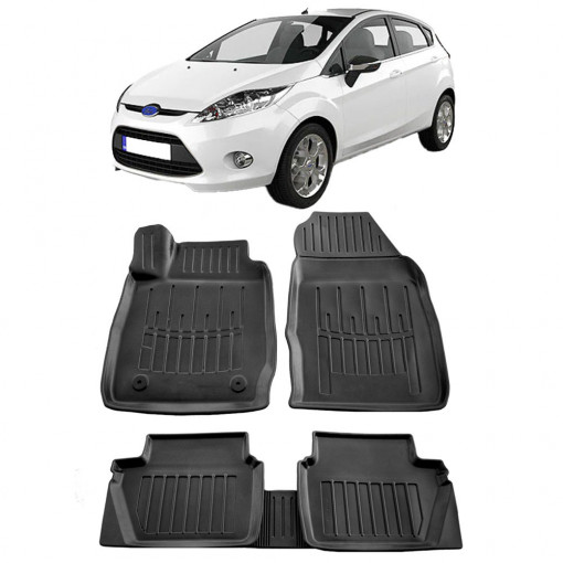 Ford Fiesta (2008-2017) Set covorase auto cauciuc G.Modern Line 3D
