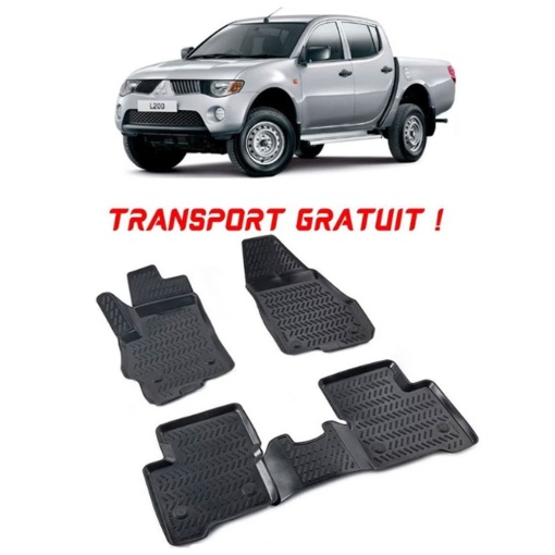 Mitsubishi Triton IV 2005-2014 Set 4 covorase auto din cauciuc tip tavita premium line 3D - Transport Gratuit!