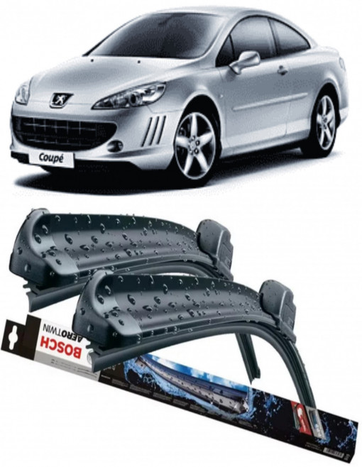 Peugeot 407 Coupe Set 2 stergatoare parbriz Bosch Bosch Aerotwin 70 cm/70 cm compatibile cu Peugeot 407 Coupe (6C_) din 2005 (70 cm / 70 cm)