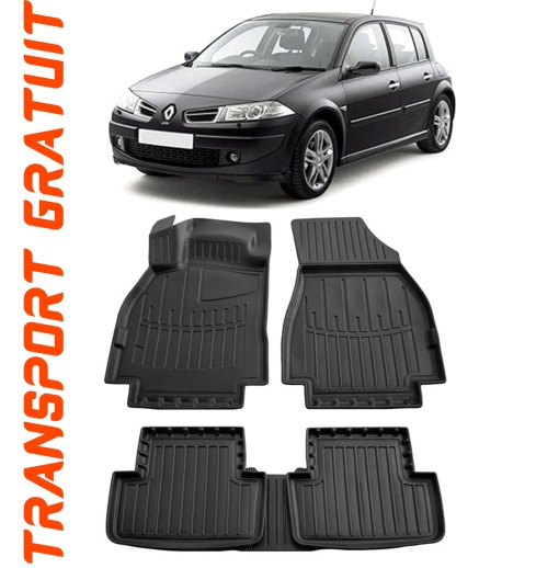 Renault Megane II (2002-2009) Set covorase auto cauciuc G.Modern Line 3D pentru
