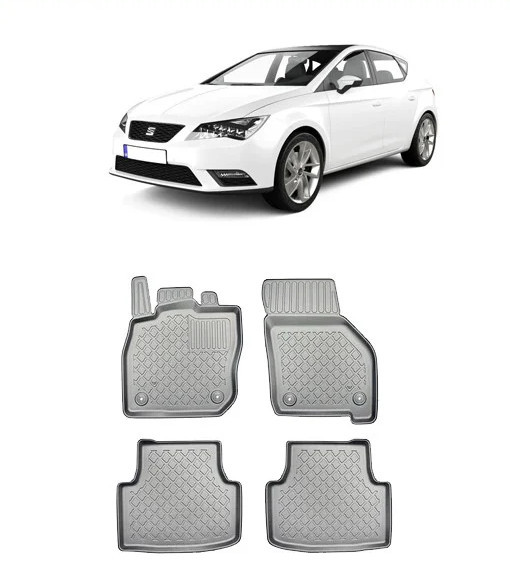 Seat Leon IV Phev, Hatchback, Din 2020 - Prezent , Set Covorase Auto Tip Tavita Premium 3D, din cauciuc