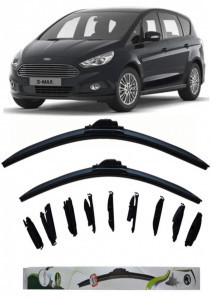 Set 2 stergatoare Kontakt Multi Adapter 65 cm/48 cm compatibile cu Ford C-Max (Dm2) din 2007-2010 (65 cm/48 cm)