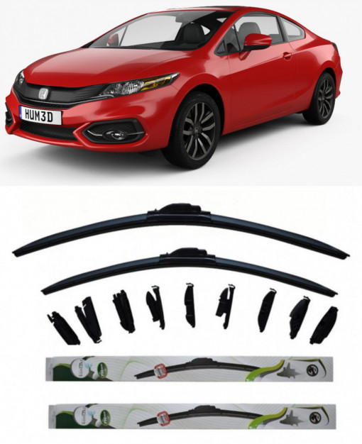 Set 2 stergatoare Kontakt Multi Adapter 71 cm/60 cm compatibile cu Honda Civic Ix Saloon (Fb) din 2011-2016 (71 cm/60 cm)