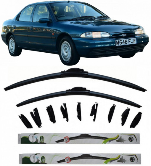 Set 2 stergatoare Multi Adapter 60/48 cm compatibile cu Ford Mondeo 1 I(1993 - 1996) (53 cm/50 cm)
