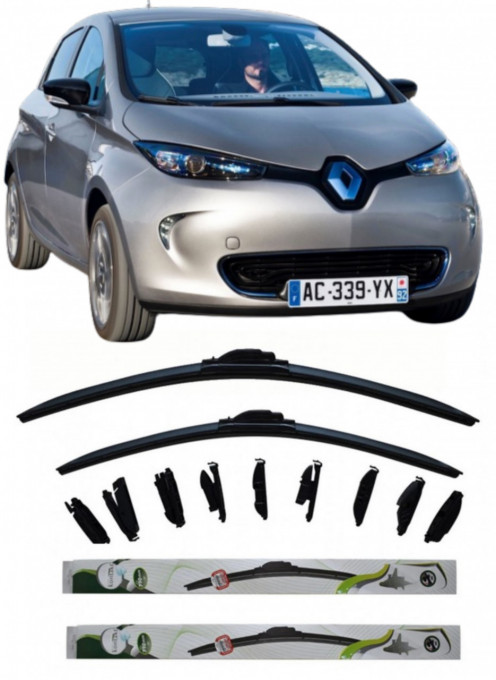 Set 2 stergatoare MultiAdapter 60cm/34cm compatibile cu Renault ZOE (BFM_) (2012) (60 cm/34 cm)