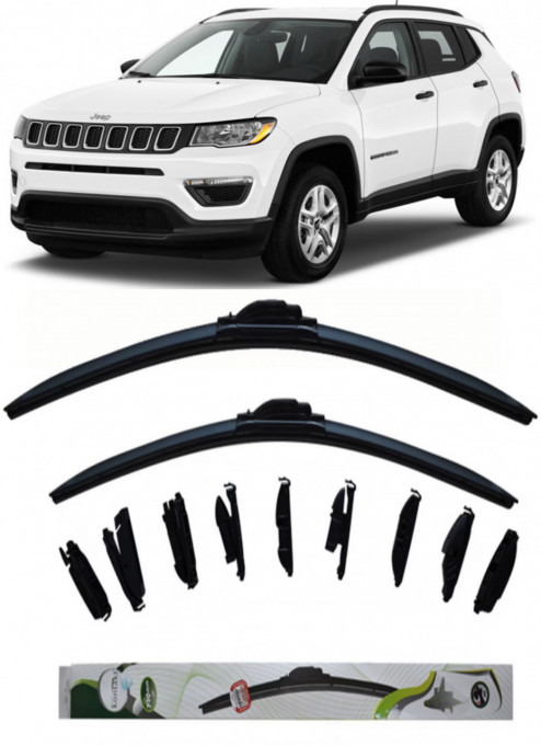 Set 2 stergatoare MultiAdapter 60cm/45cm compatibile cu Jeep COMPASS (MP, M6, MV, M7) (2021) (60 cm/45 cm)