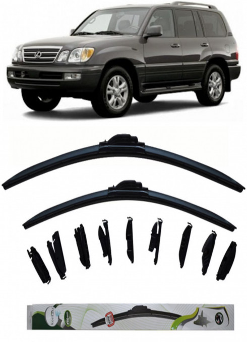 Set 2 stergatoare MultiAdapter cm/cm compatibile cu Lexus LX (1997 - 2008 ) (60 cm/55 cm)