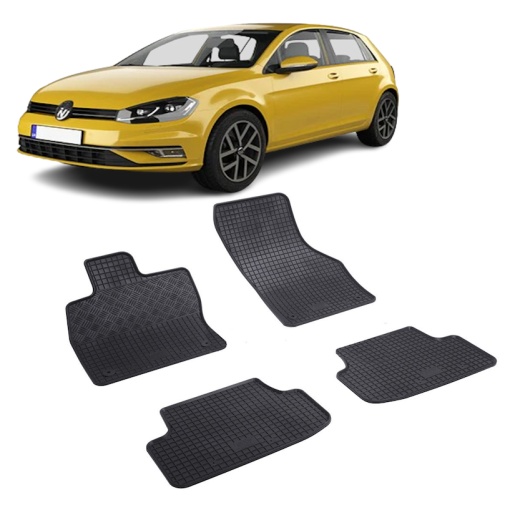 Set 4 covorase Volkswagen Golf Viii Hatchback 2020-prezent, din cauciuc 100%, compatibile cu autoturismul Volkswagen Golf