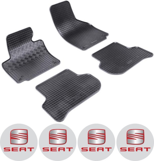 Set covorase Seat Altea XL Freetrack Hatchback 07.2006 - 08.2015 si 4 stickere rotunde Seat