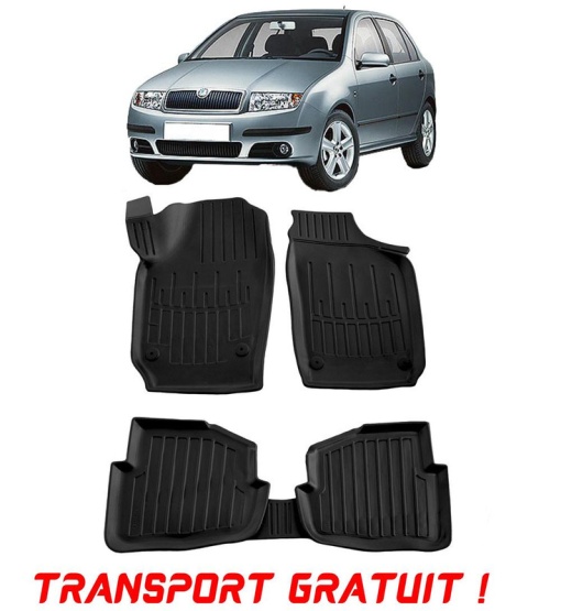 Skoda Fabia I (6Y) (1999-2007) Set covorase auto cauciuc G.Modern Line 3D transport gratuit