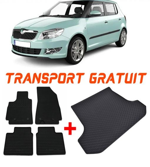 Skoda Fabia II din 03.2007 - 10.2014 Hatchback *2 , Set Covorase + tavita portbagaj auto