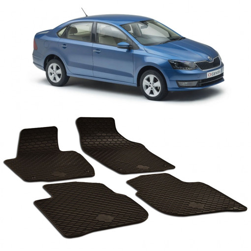 Skoda Rapid (2012-) Set 4 covorase auto cauciuc Urban Line