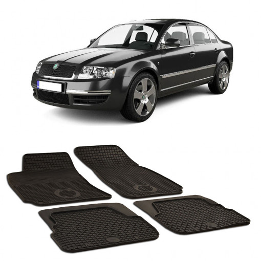 Skoda SUPERB (2002-2008) Set 4 covorase auto cauciuc Urban Line