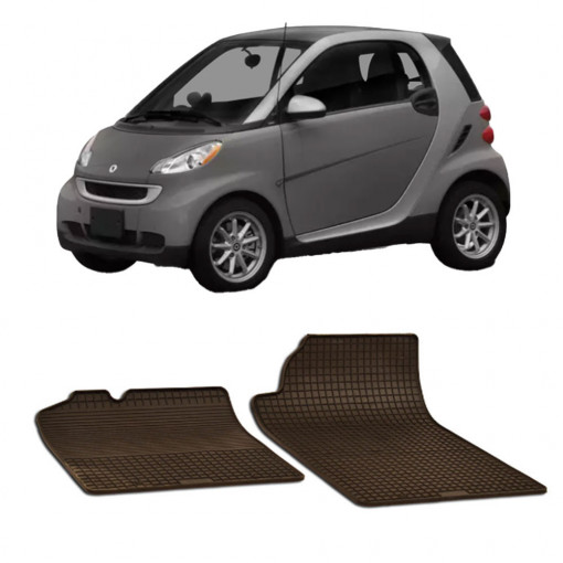 Smart 451 (2010-) Set 2 covorase auto cauciuc Urban Line