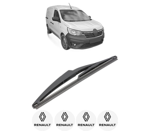 Stergator lamela spate RENAULT EXPRESS Box Body/MPV din 2021, pentru luneta auto, Valeo Silencio, din cauciuc siliconat rezistent, 4 Stickere Auto RENAULT