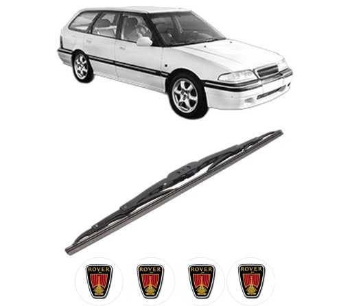 Stergator lamela spate ROVER 400 Tourer (XW) din 1993 - 1998, pentru luneta auto, Bosch Twin, din cauciuc siliconat rezistent, 4 Stickere Auto ROVER