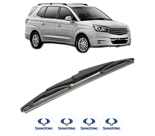 Stergator lamela spate SSANGYONG RODIUS II din 2013, pentru luneta auto, Bosch Twin, din cauciuc siliconat rezistent, 4 Stickere Auto SSANGYONG