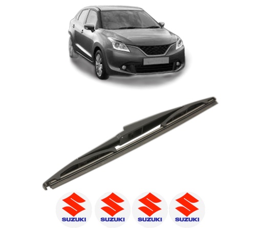Stergator lamela spate SUZUKI BALENO (FW, EW) din 2016, pentru luneta auto, Bosch Twin, din cauciuc siliconat rezistent, 4 Stickere Auto SUZUKI