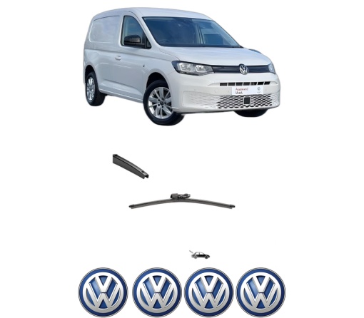Stergator lamela spate Volkswagen CADDY V MPV (SBB, SBJ) din 2020 - 2024, pentru luneta auto, Valeo Silencio, din cauciuc siliconat rezistent, 4 Stickere Auto VW