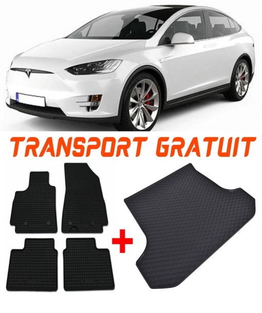 Tesla Model Set Covorase + tavita portbagaj auto Tesla Model X fabricatie 10.2016 - 12.2020, caroserie suv, 5 locuri
