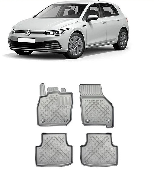 Volkswagen Golf 8 Mhev, Combi, Din 05.2020 - Prezent , Set Covorase Auto Tip Tavita Premium 3D, din cauciuc
